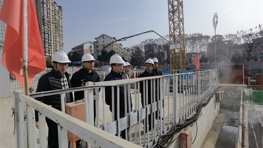 圖二：集團(tuán)黨委委員、副總經(jīng)理倪丹督導(dǎo)嘉來(lái)建工安全工作